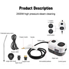 Portable High Pressure Steam Cleaner with Intelligent Temperature Control 2500W
