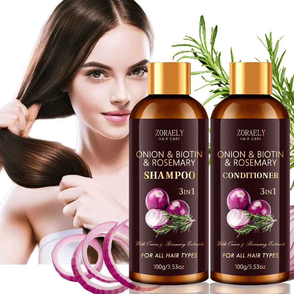 Unisex 3-in-1 Shampoo and Conditioner Set 7.1 oz