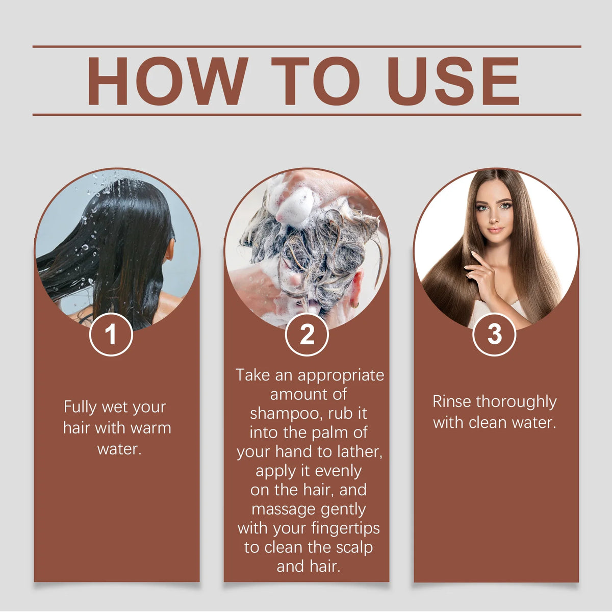Coconut Shampoo and Conditioner Set Deeply Cleanses Repairs Damaged Hair 8.1 fl oz