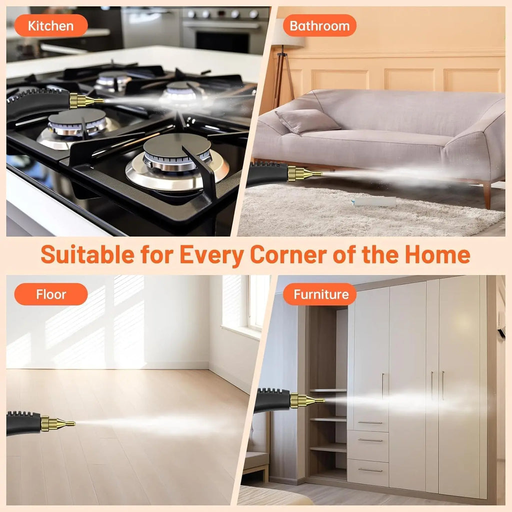 High Pressure Handheld Steam Cleaner Machine with Spray Gun 3800W