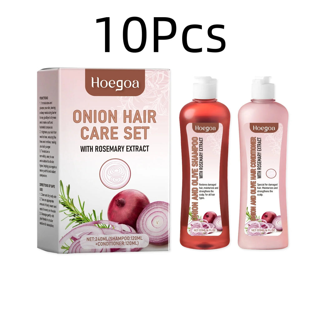 Onion Rosemary Shampoo and Conditioner Set Smooth Frizzy Hair 8.1 fl oz