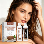 Coconut Shampoo and Conditioner Set Deeply Cleanses Repairs Damaged Hair 8.1 fl oz
