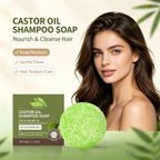 Castor Oil Solid Shampoo Bar Deep Moisturizing Hair Repair