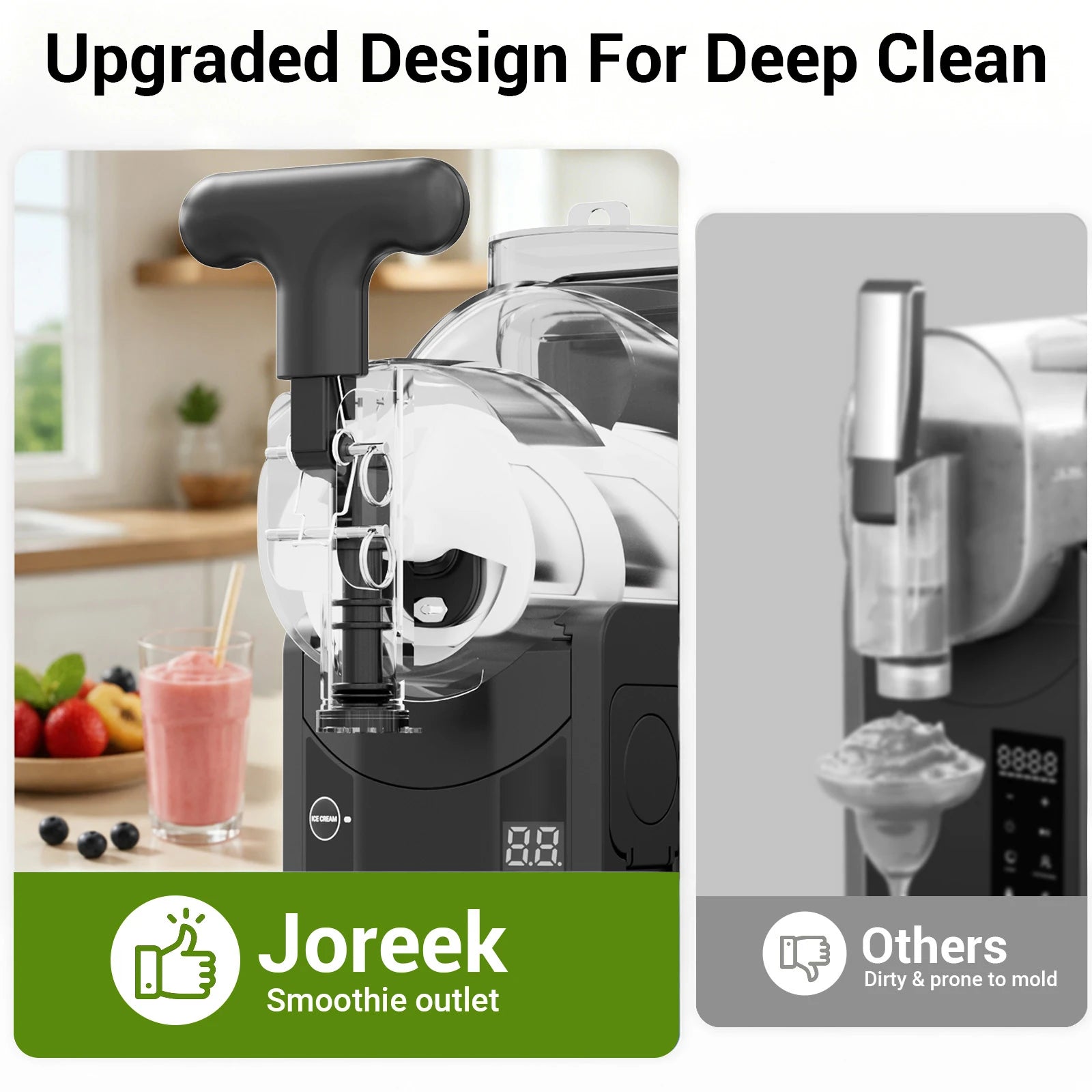 Electric Slushie Machine and Soft Serve Ice Cream Maker