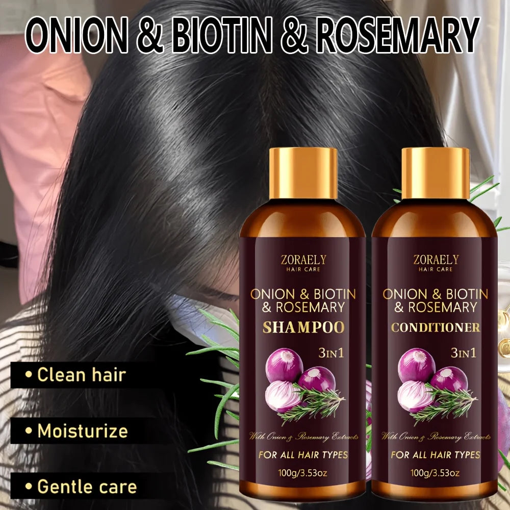 Unisex 3-in-1 Shampoo and Conditioner Set 7.1 oz