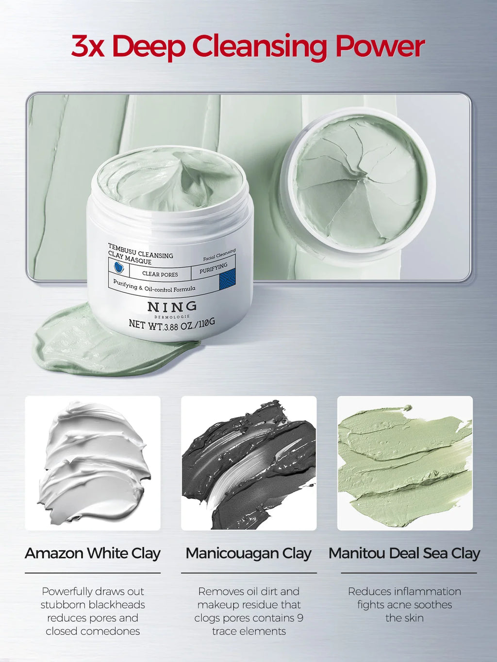 NING DERMOLOGIE 8-Step Essence Skincare Set with Serum and Cream