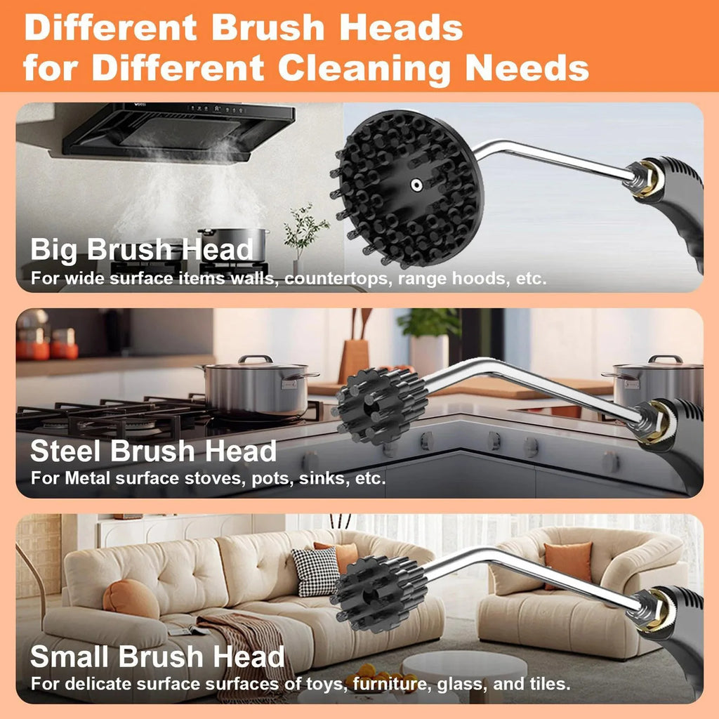 High Pressure Handheld Steam Cleaner Machine with Spray Gun 3800W