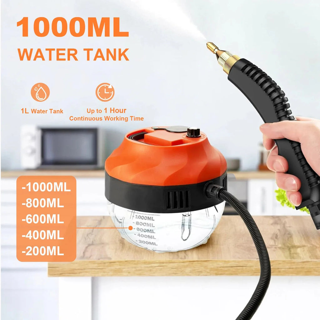 High Pressure Handheld Steam Cleaner Machine with Spray Gun 3800W