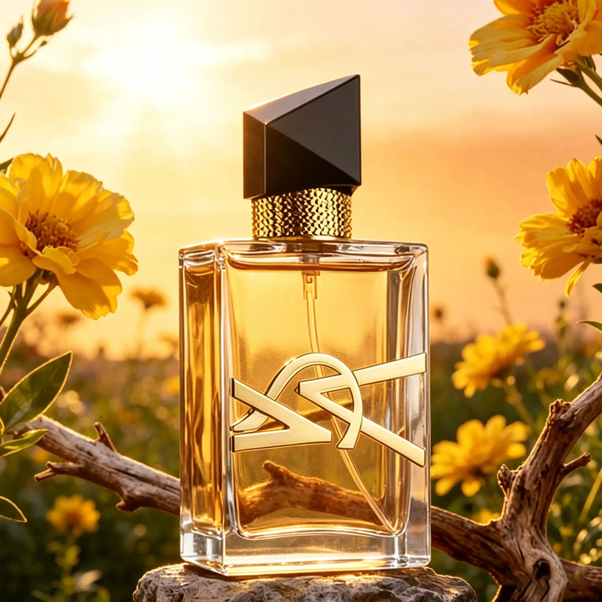 Women's 1 fl oz Elegant Square Glass Bottle Floral Woody Fragrance Eau de Parfum