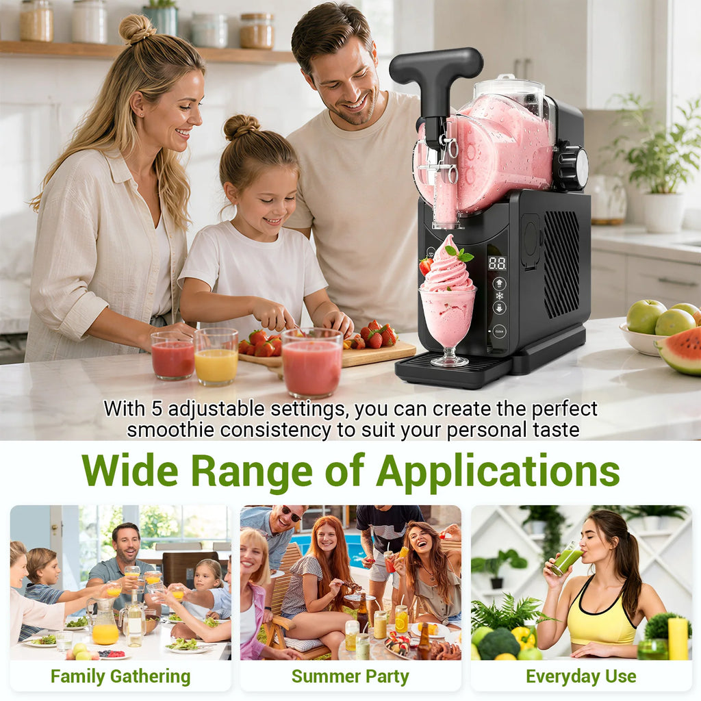 Electric Slushie Machine and Soft Serve Ice Cream Maker