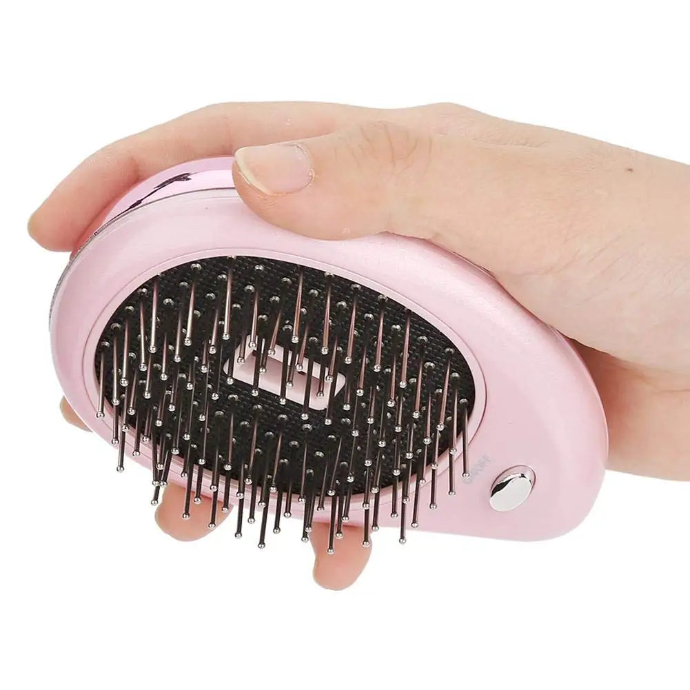 Ionic Anti-Static Hair Brush Electric Vibration Scalp Massager Comb