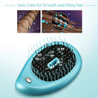 Ionic Anti-Static Hair Brush Electric Vibration Scalp Massager Comb