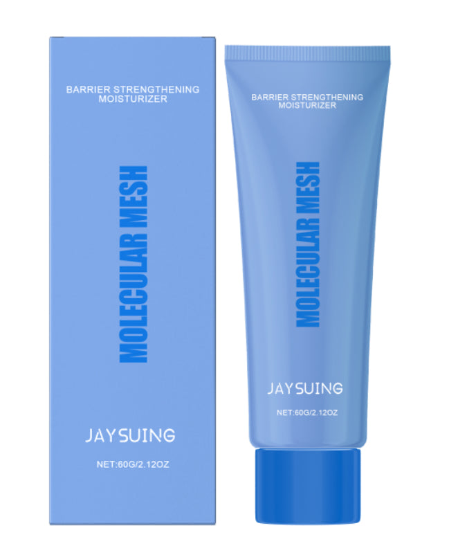 Jaysuing Molecular Mesh barrier strengthening moisturizer with packaging on a white background
