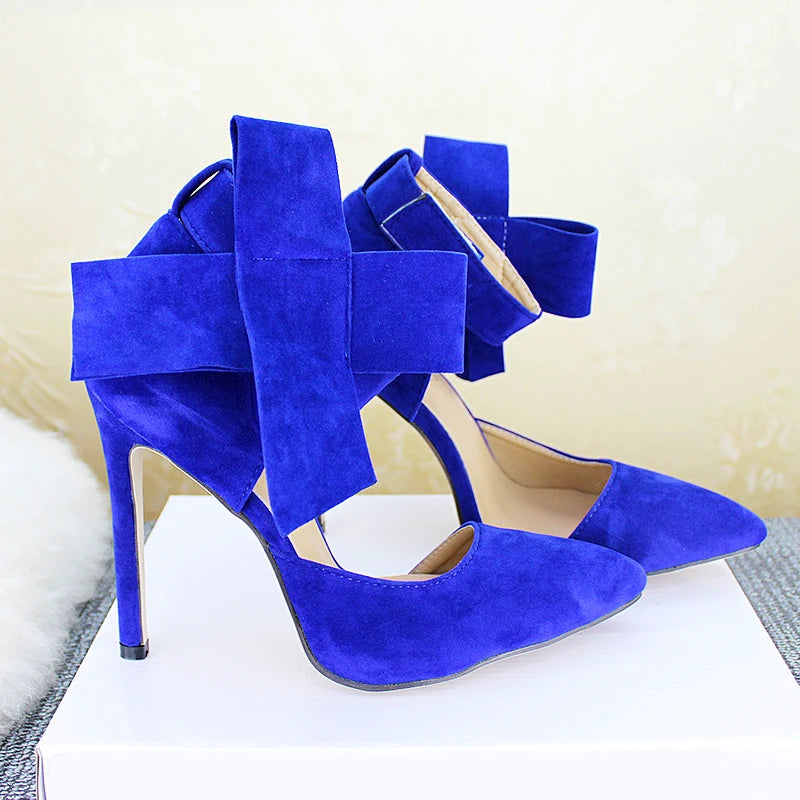 Women's Pointed Toe Bow Stiletto Pumps