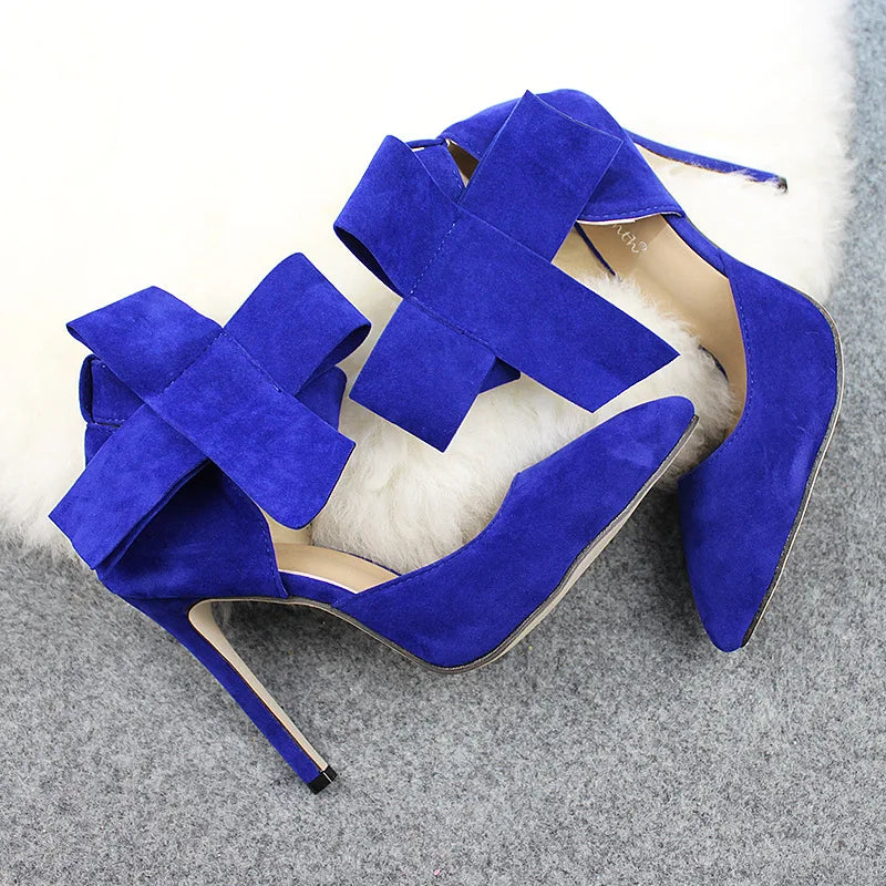 Women's Pointed Toe Bow Stiletto Pumps
