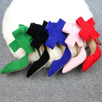 Women's Pointed Toe Bow Stiletto Pumps
