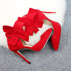 Women's Pointed Toe Bow Stiletto Pumps