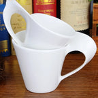 European Ceramic Espresso Coffee Cup with Matching Spoon and Saucer Set