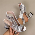 Open Toe High Heel Sandals for Women Comfortable Elegant Pumps