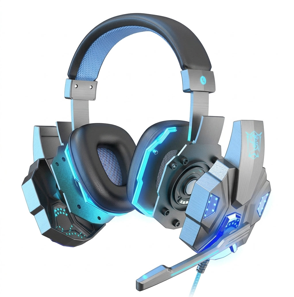 Stereo Wired Gaming Headset for PC and PS5 Over-Ear Headphones