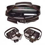 Men's Waterproof Retro Large Capacity Laptop Messenger Bag 88155