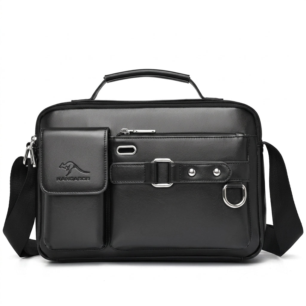 Men's Waterproof Retro Large Capacity Laptop Messenger Bag 88155