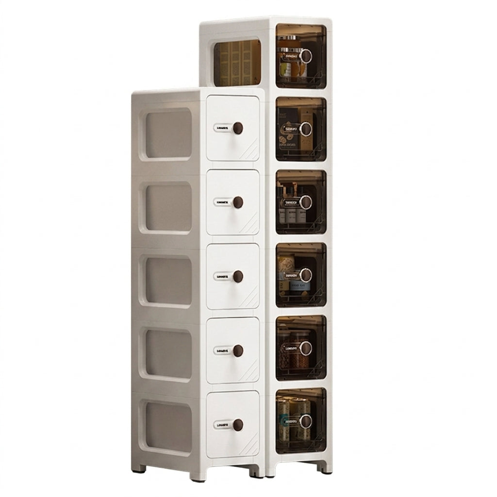 6.7 Inch Ultra Narrow Slit Storage Cabinet with Drawers