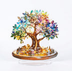 Tree of Life Gemstone Acrylic Statue and Tabletop Ornament