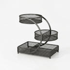 3-Tier Metal Countertop Makeup Organizer and Cosmetic Storage Shelf