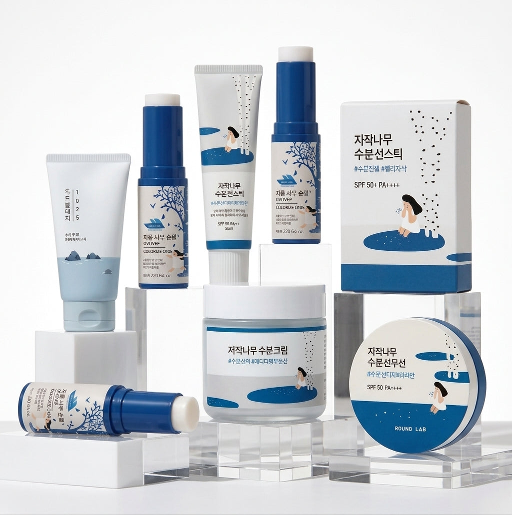 Korean Birch Juice Moisturizing Skincare Cleanser and Treatment Collection