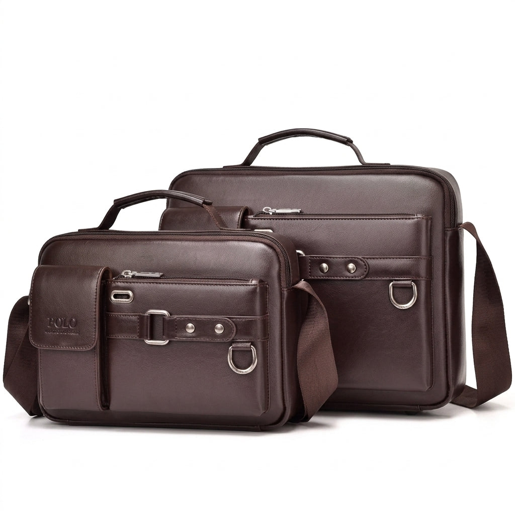 Men's Waterproof Retro Large Capacity Laptop Messenger Bag 88155
