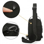 Men's Fashion PU Leather Anti-Theft Casual Crossbody Chest Bag