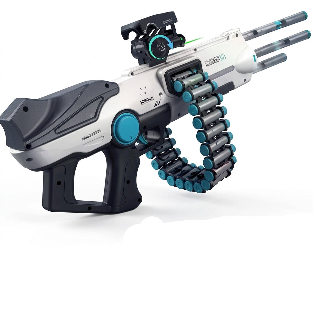 Dual Mode Electric Manual Soft Bullet Dart Blaster Toy Gun with Scope