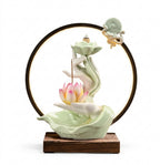 Buddha's Hand Lotus LED Backflow Incense Burner and Tabletop Ornament