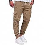Men's Casual Solid Color Pocket Jogging Pants