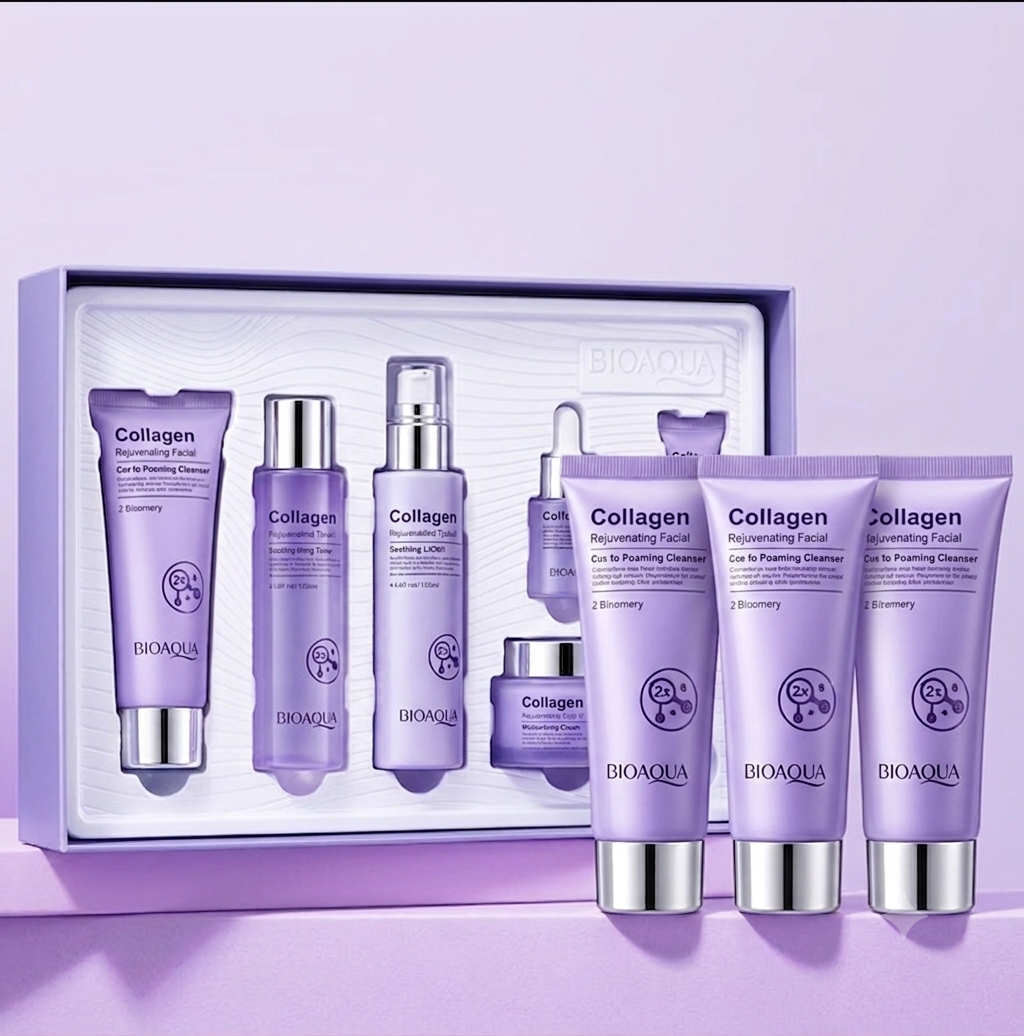 BIOAOUA Collagen 6-Piece Skincare Set Anti-Wrinkle Firming Routine
