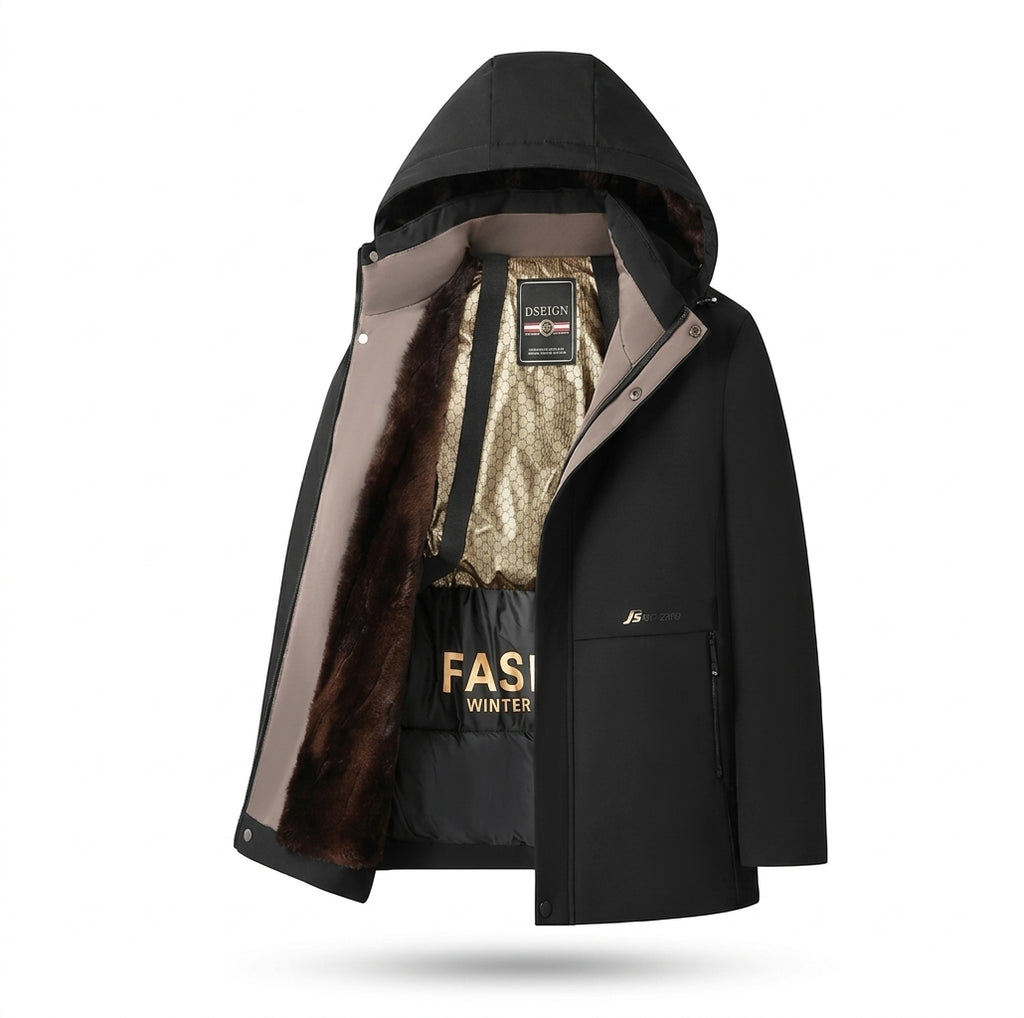 Men's Thick Warm Hooded Winter Parka Coat