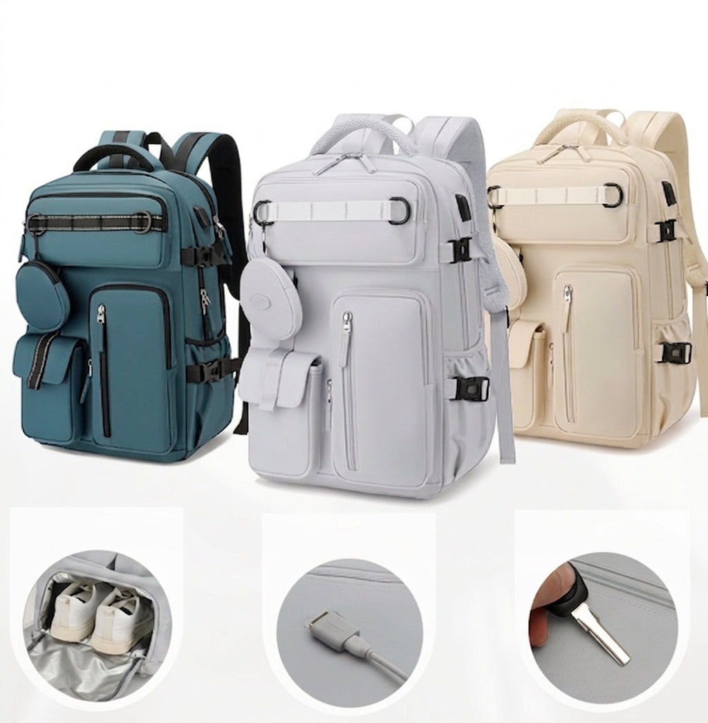 Unisex Waterproof Expandable 40L Travel Laptop Backpack
