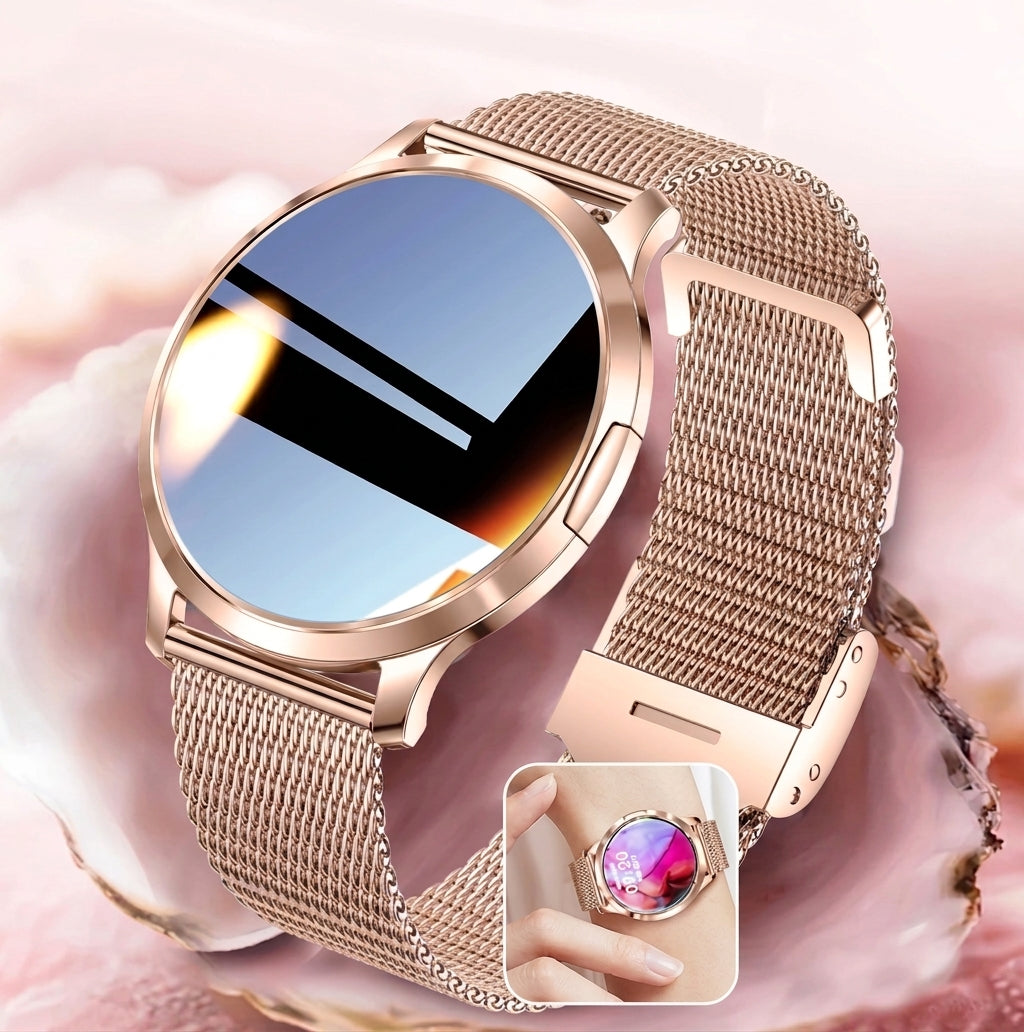 Women's Smart Watch with 1.32" AMOLED Touchscreen and Bluetooth Call