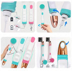 Electric Body Brush Back Scrubber Waterproof Rechargeable Exfoliating Massage Set