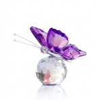 Crystal Cut Butterfly Ornament and Desktop Tabletop Figurine