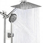 Stainless Steel Rain Shower Head and Handheld Spray Combo