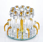 Diamond Crystal Liquor Shot Glasses and Spirit Dispenser Set