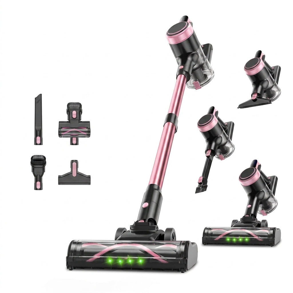 Cordless Stick Vacuum Cleaner with Anti-Tangle Brush 500W