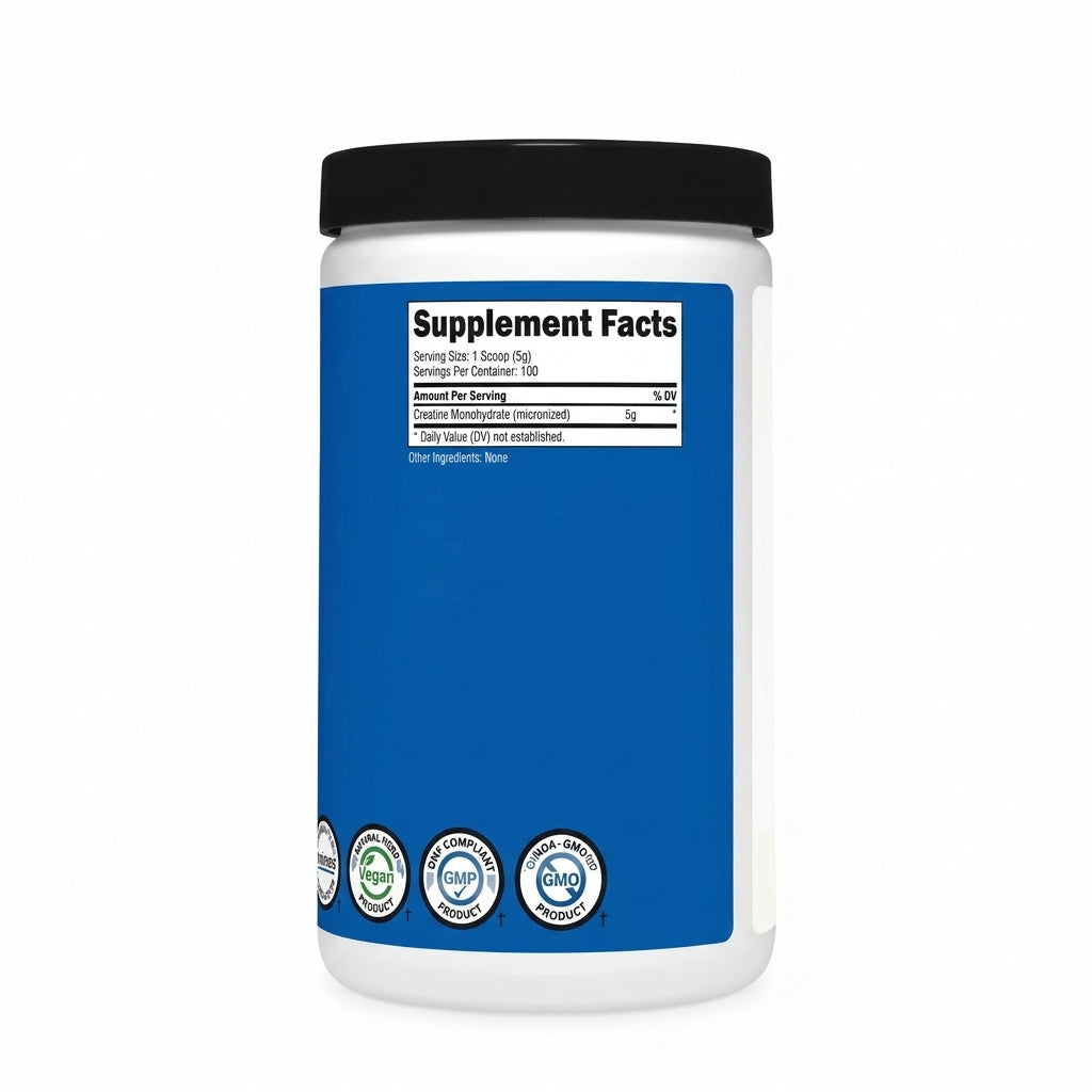 Creatine Monohydrate Micronized Powder Dietary Supplement