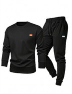 Men's Casual Long Sleeve Sweatshirt and Jogger Pants Set