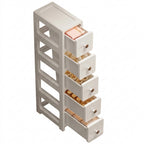 Narrow Space Storage Cabinet with Drawers for Kitchen and Bathroom