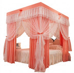 Princess Palace Style Blackout Mosquito Net Bed Canopy with Triple Doors