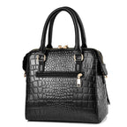 Women's Crocodile Pattern Tassel Shoulder Crossbody Bag