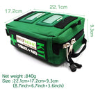 Emergency First Aid Kit Bag with 3-Section Organizer